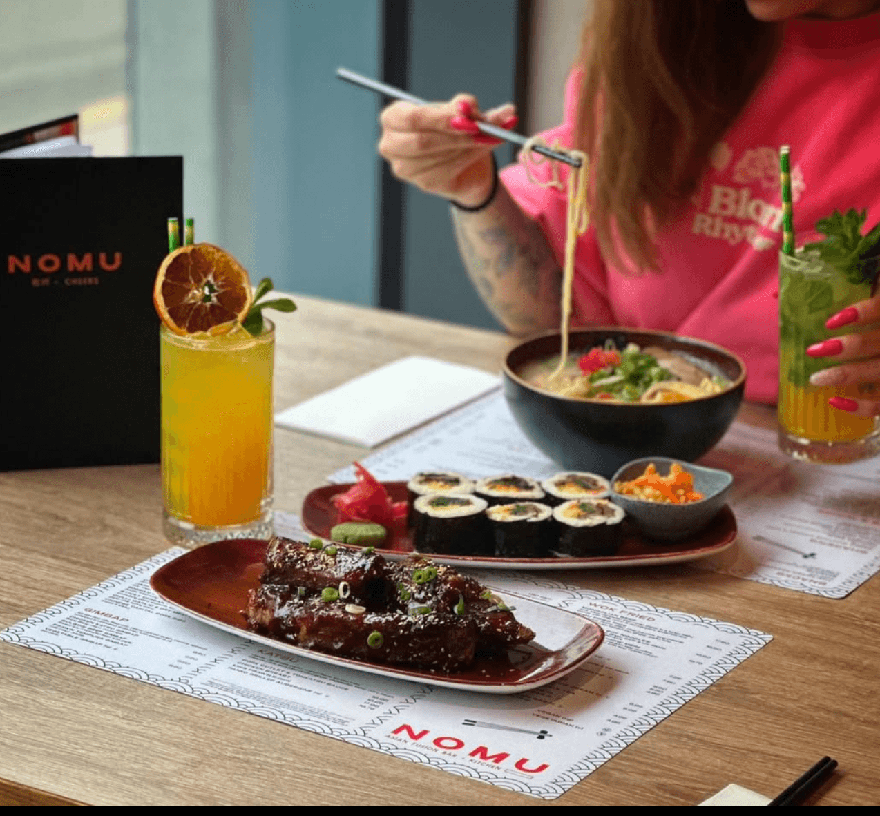 Nomu restaurant food and ambience